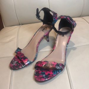 Colorful stappy heels